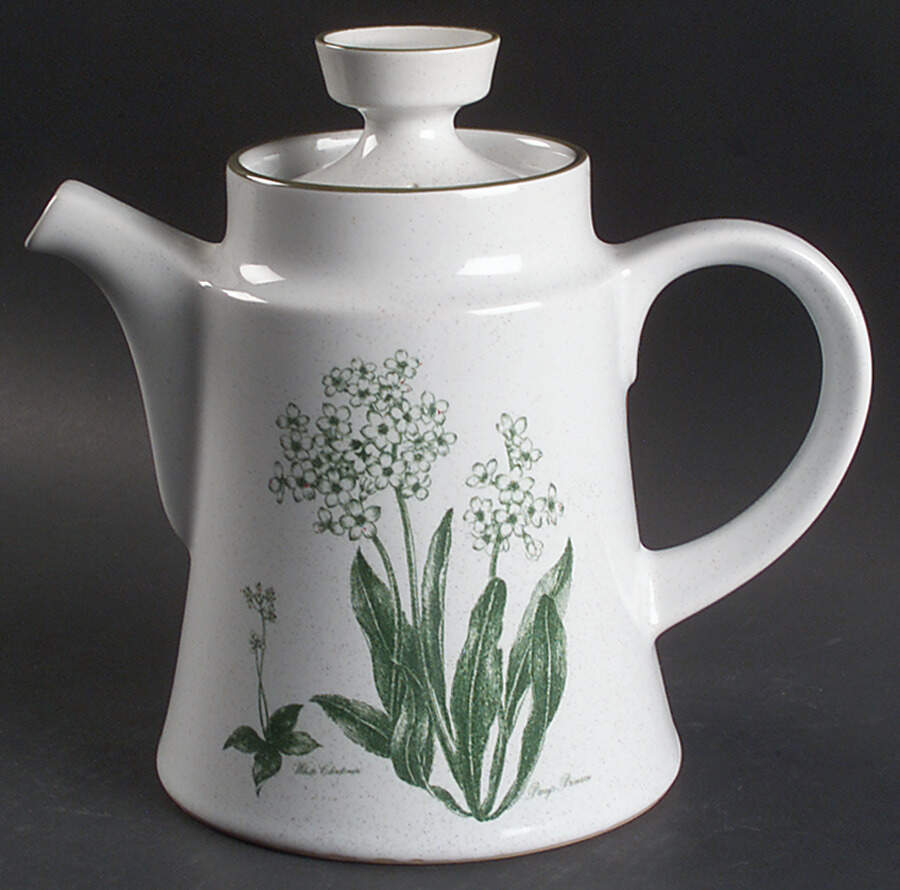 Mountain Flowers Green Tea/Coffee Pot & Lid by Noritake-1
