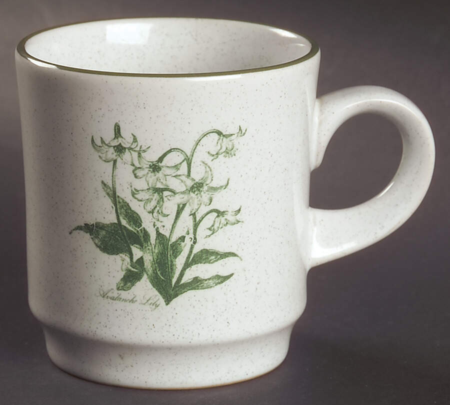 Mountain Flowers Green Mug by Noritake-1