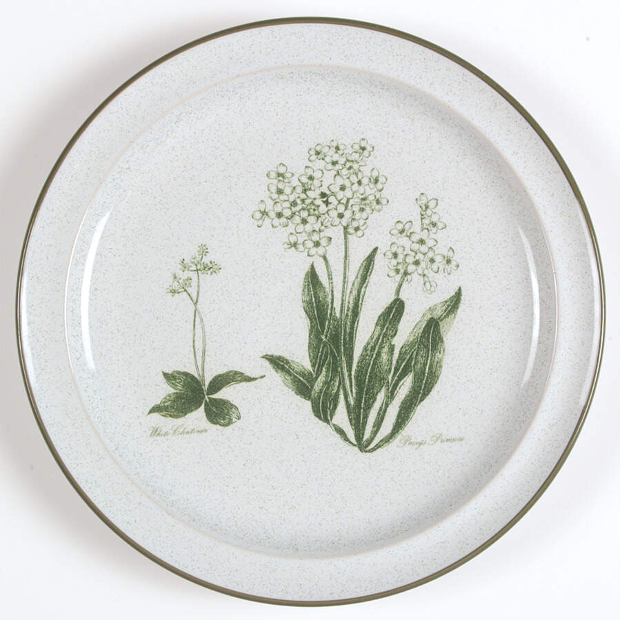 Mountain Flowers Green Luncheon Plate by Noritake-1