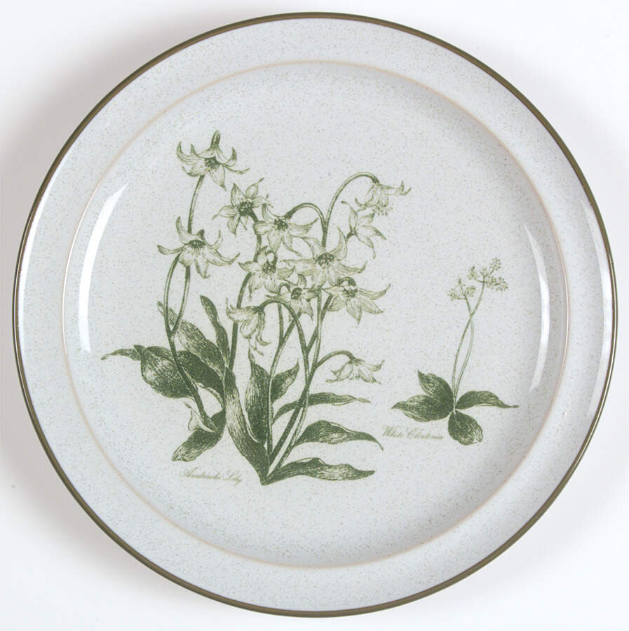 Mountain Flowers Green Luncheon Plate by Noritake-1