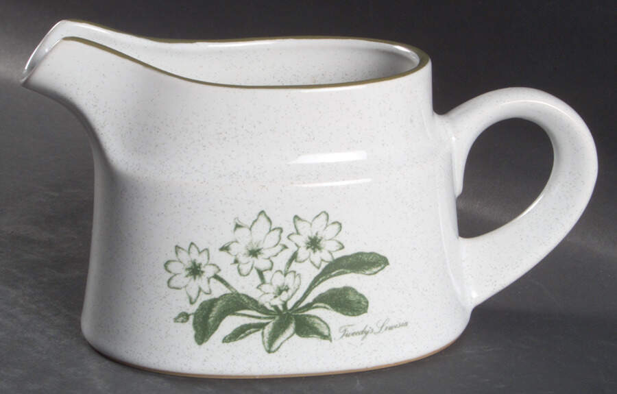 Mountain Flowers Green Gravy Boat by Noritake-1