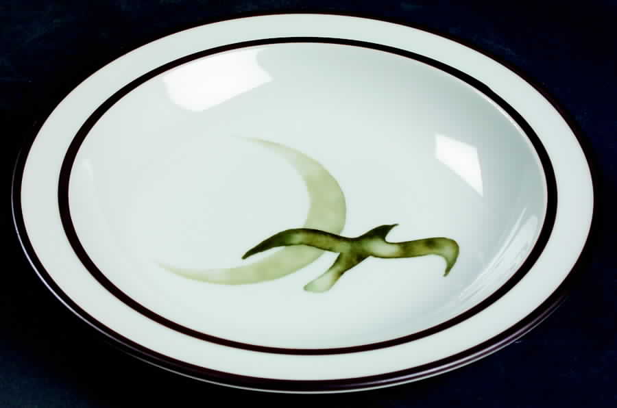Moon Flight Rim Soup Bowl by Noritake-1