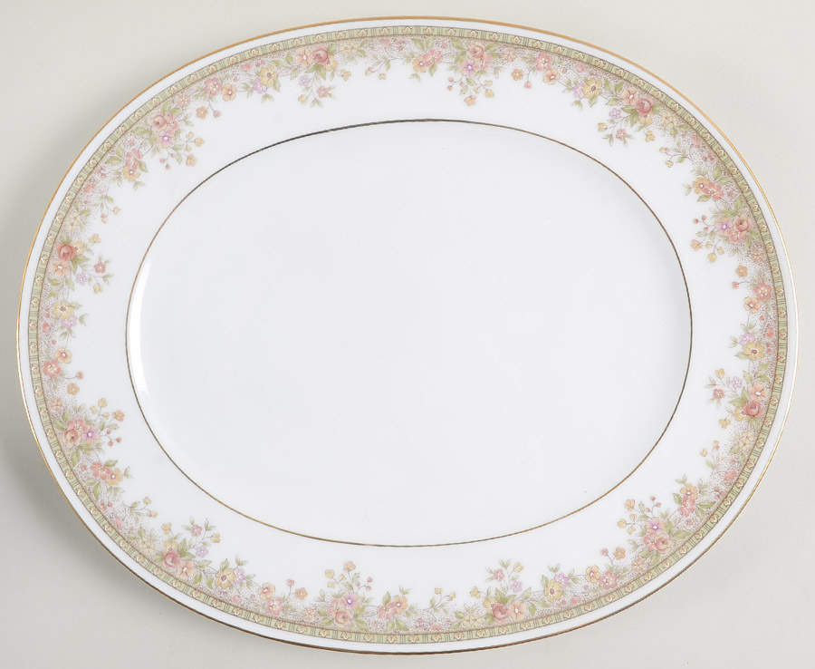 Morning Jewel 13" Oval Serving Platter by Noritake-1