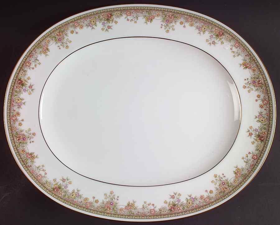 Morning Jewel 15" Oval Serving Platter by Noritake-1