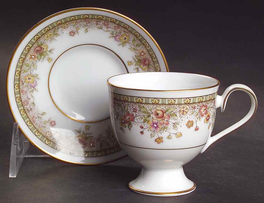 Morning Jewel Footed Demitasse Cup & Saucer Set by Noritake-1