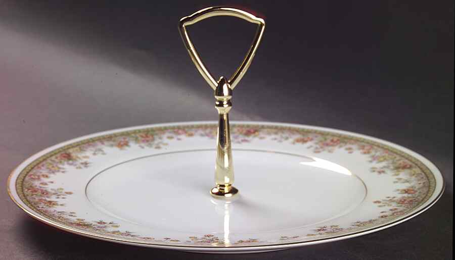 Morning Jewel Round Serving Plate with Handle (DP) by Noritake-1