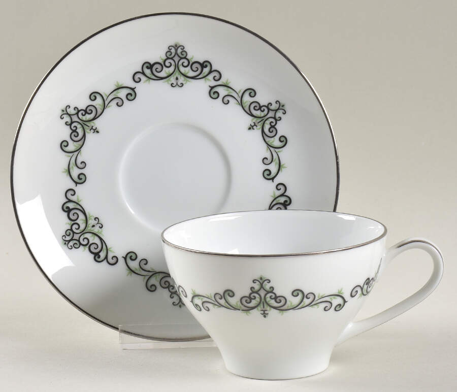 Monterey Flat Cup & Saucer Set by Noritake-1