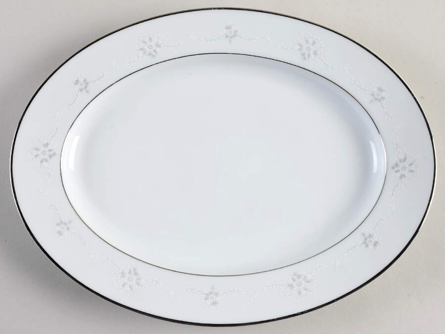 Monaco 11" Oval Serving Platter by Noritake-1