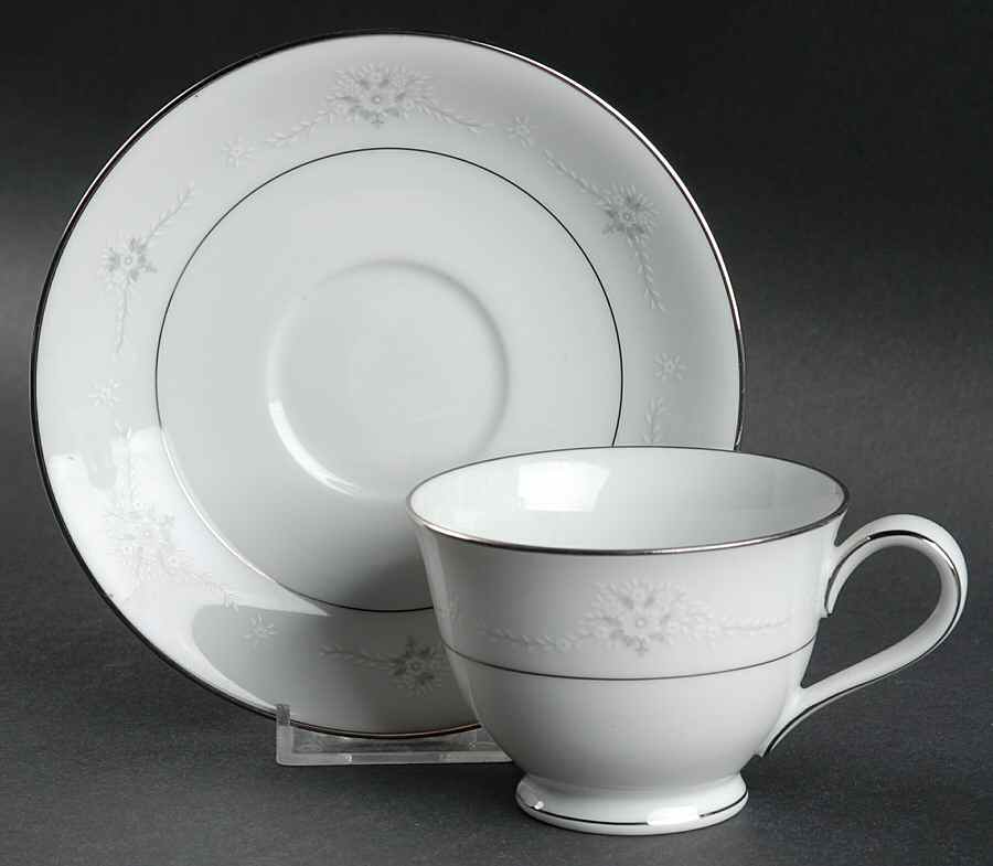Monaco Footed Cup & Saucer Set by Noritake-1