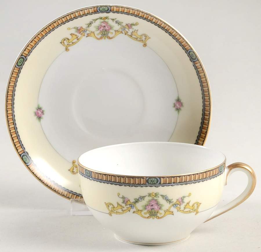 Monastery Flat Cup & Saucer Set by Noritake-1
