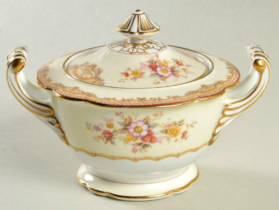 Moneda Sugar Bowl & Lid by Noritake-1