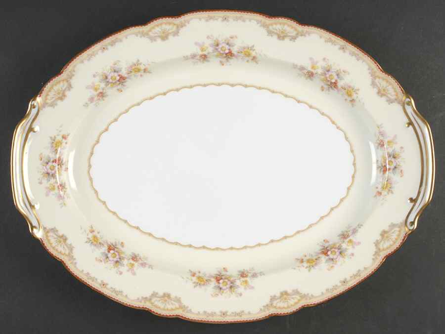Moneda 16" Oval Serving Platter by Noritake-1
