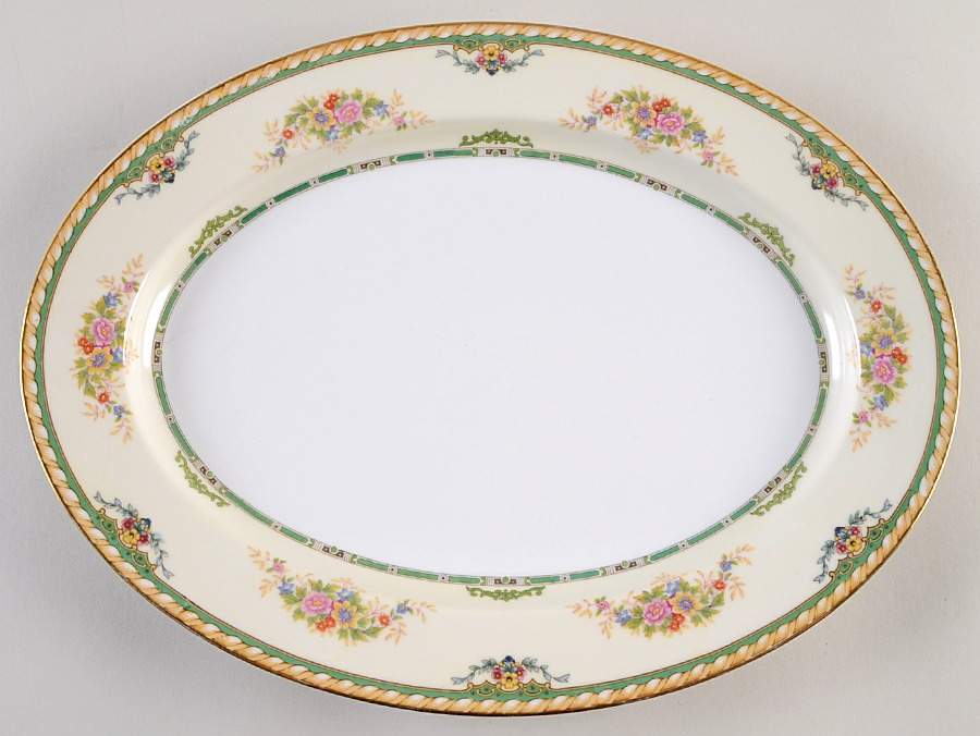 Monica 13" Oval Serving Platter by Noritake-1