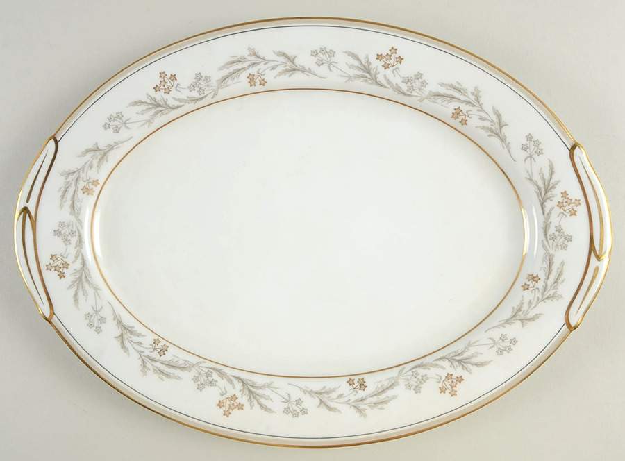 Monica 13" Oval Serving Platter by Noritake-1