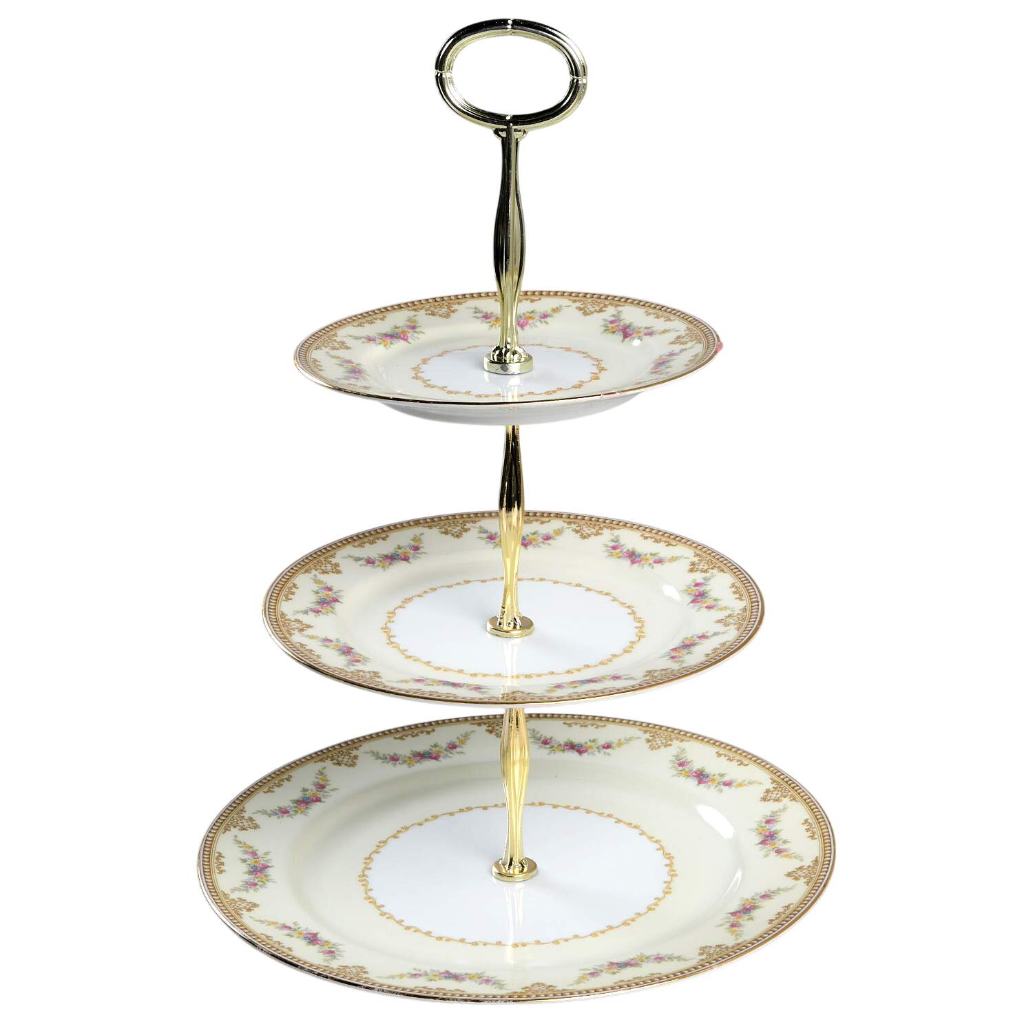 Monnette 13 7/8"-14 1/4" 3-Tiered Serving Tray(DP,SP,BB) HC by Noritake-1