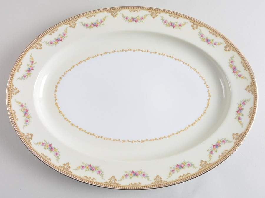 Monnette 16" Oval Serving Platter by Noritake-1