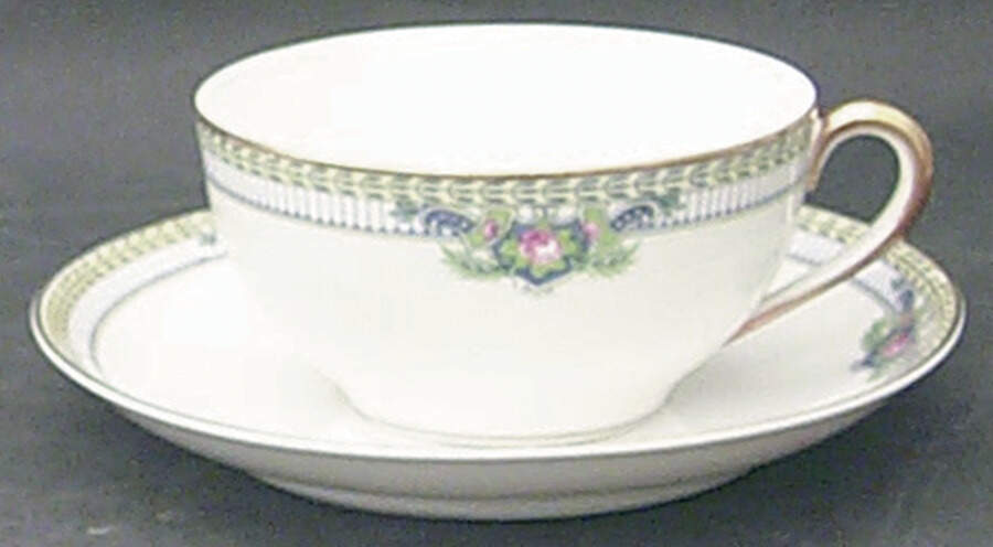 Montclare Flat Cup & Saucer Set by Noritake-1
