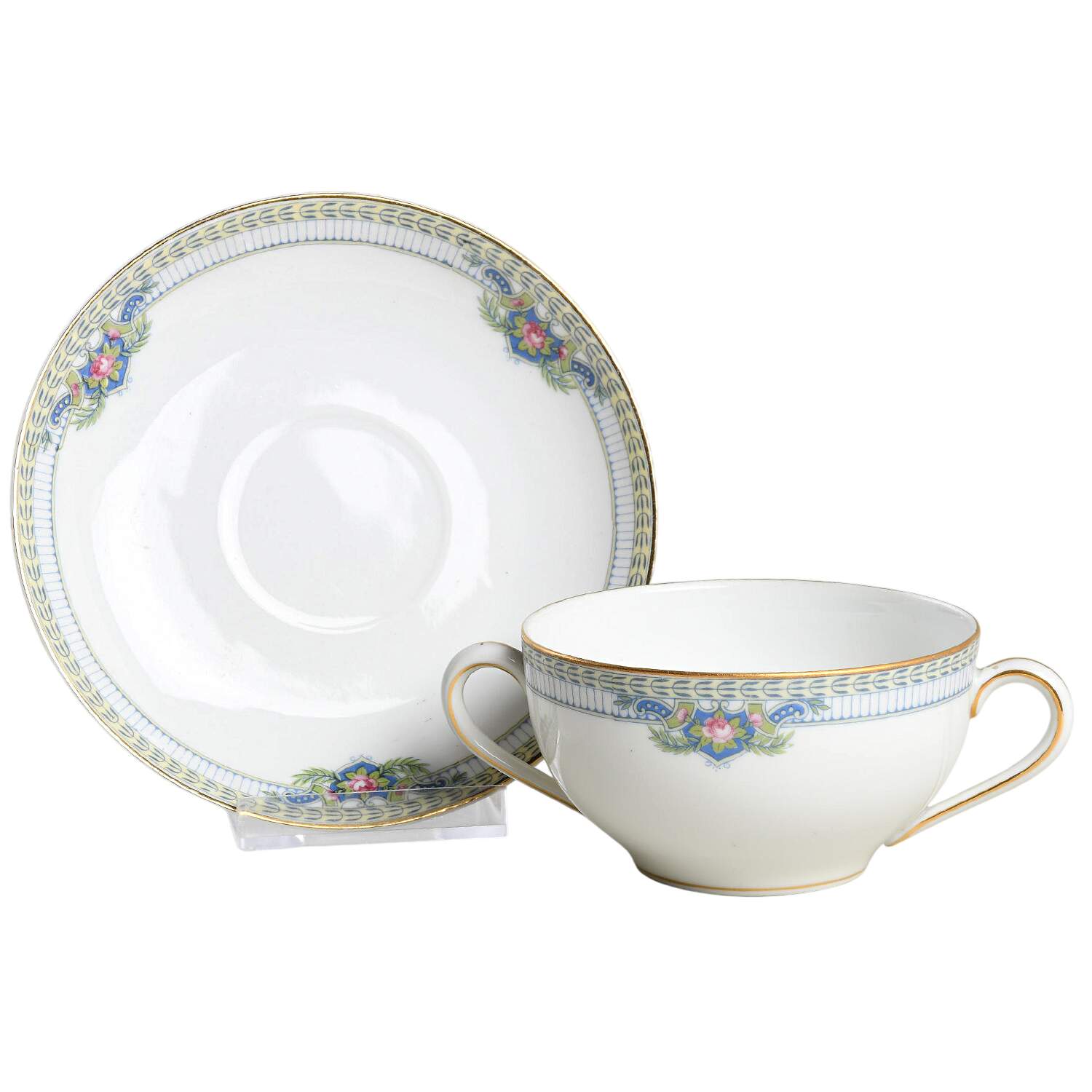Montclare Flat Bouillon Cup & Saucer by Noritake-1