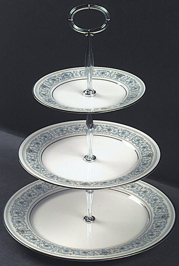 Monteleone 13 7/8"-14 1/4" 3-Tiered Serving Tray(DP,SP,BB) HC by Noritake-1