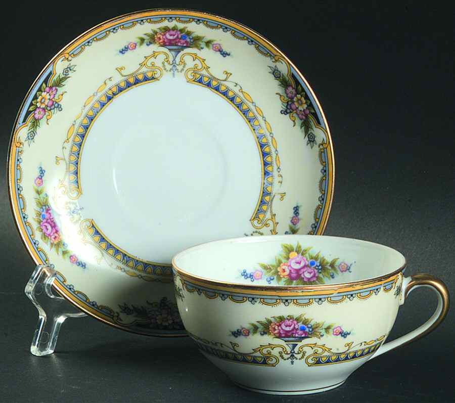 Montebelle Flat Cup & Saucer Set by Noritake-1