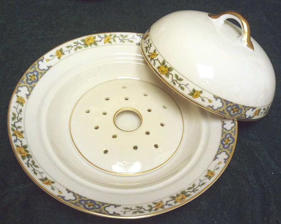 The Monterey Round Covered Butter with Strainer by Noritake-1