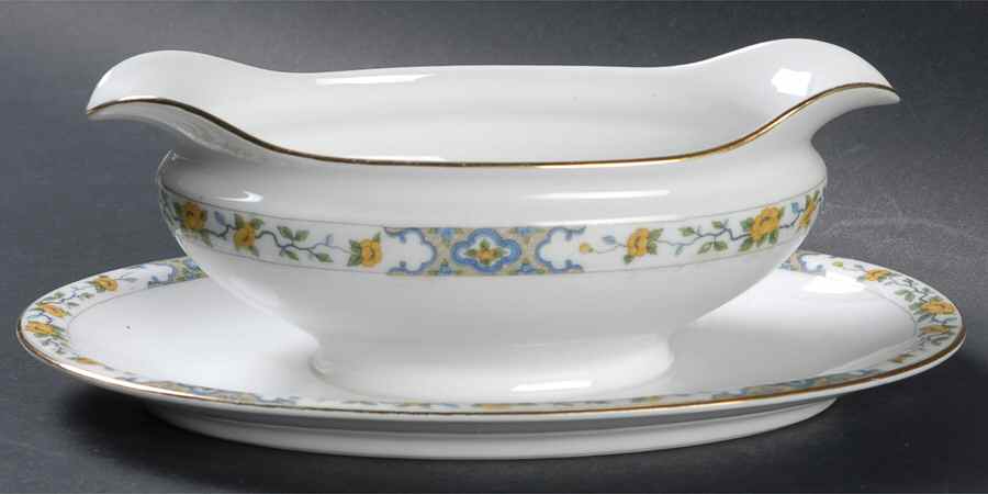 The Monterey Gravy Boat with Attached Underplate by Noritake-1