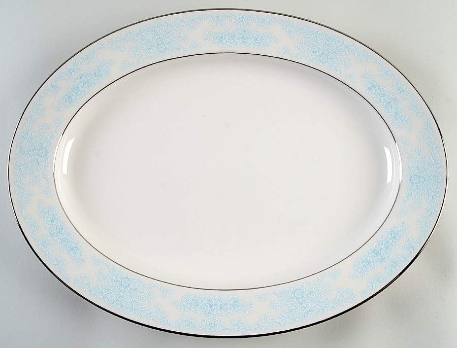 Moonbeam 16" Oval Serving Platter by Noritake-1
