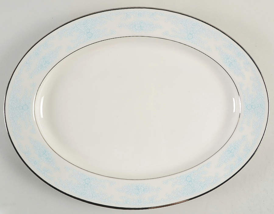 Moonbeam 13" Oval Serving Platter by Noritake-1