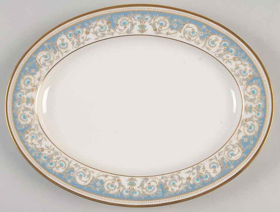 Moonlight 11" Oval Serving Platter by Noritake-1