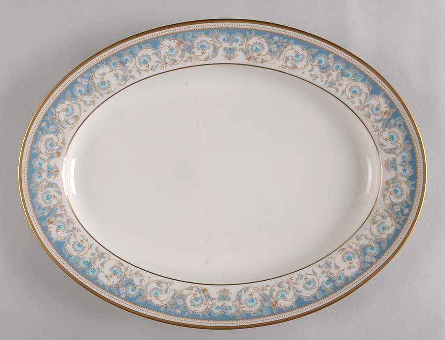 Moonlight 13" Oval Serving Platter by Noritake-1