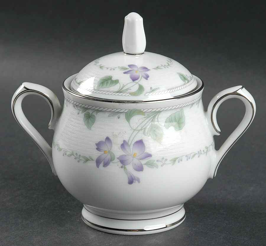 Morning Poem Sugar Bowl & Lid by Noritake-1
