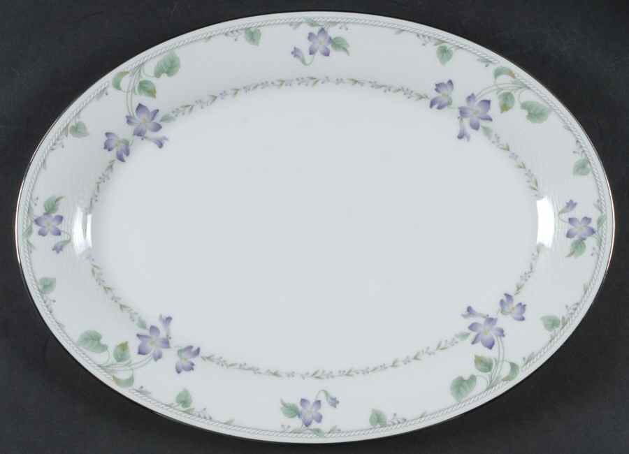 Morning Poem 14" Oval Serving Platter by Noritake-1