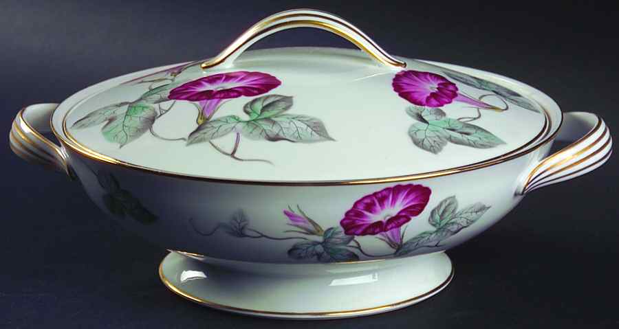 Morning Glory Round Covered Vegetable by Noritake-1