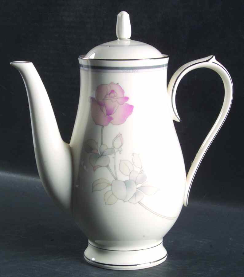 Moonlight Rose Coffee Pot & Lid by Noritake-1