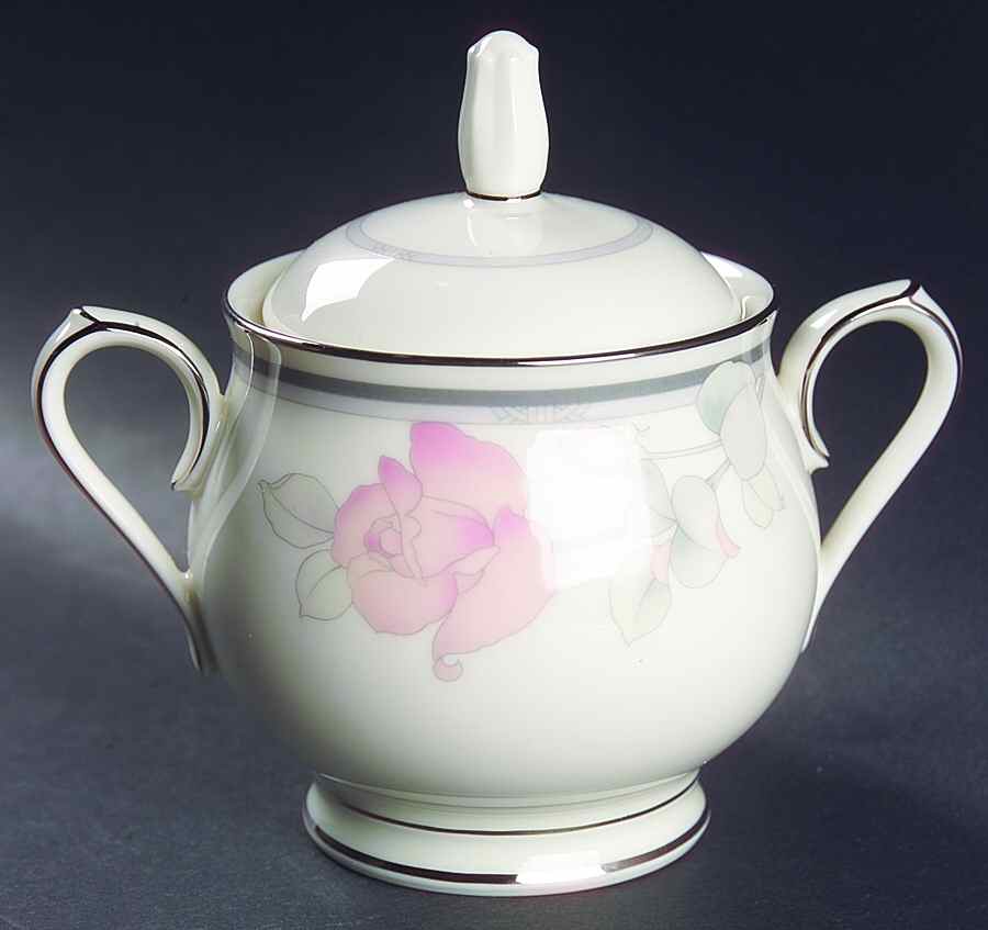 Moonlight Rose Sugar Bowl & Lid by Noritake-1