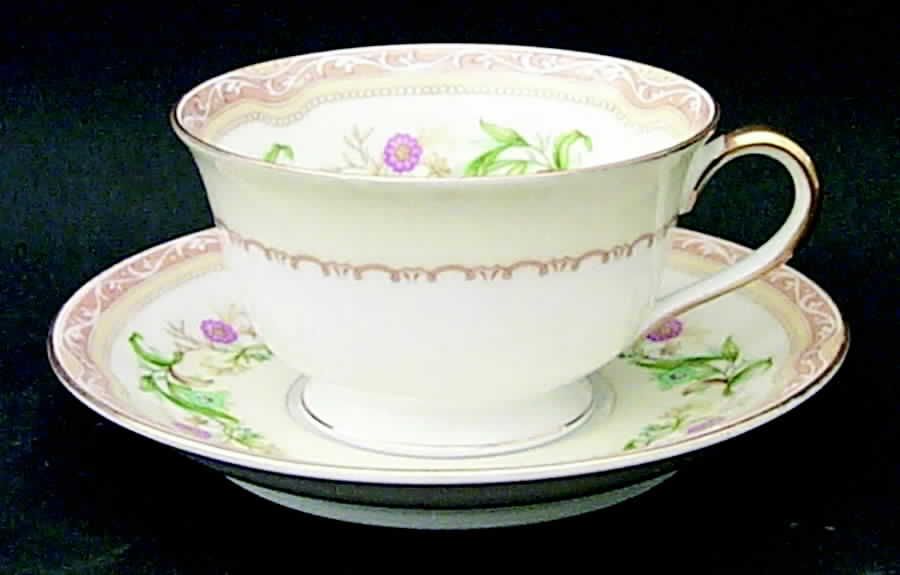 Moselle Footed Cup & Saucer Set by Noritake-1