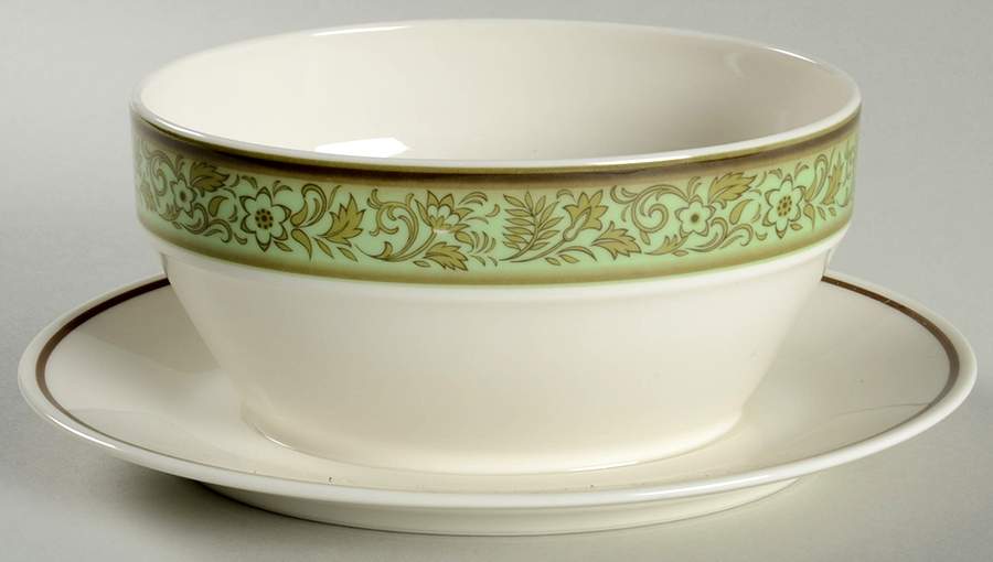 Moon Valley Gravy Boat with Attached Underplate by Noritake-1