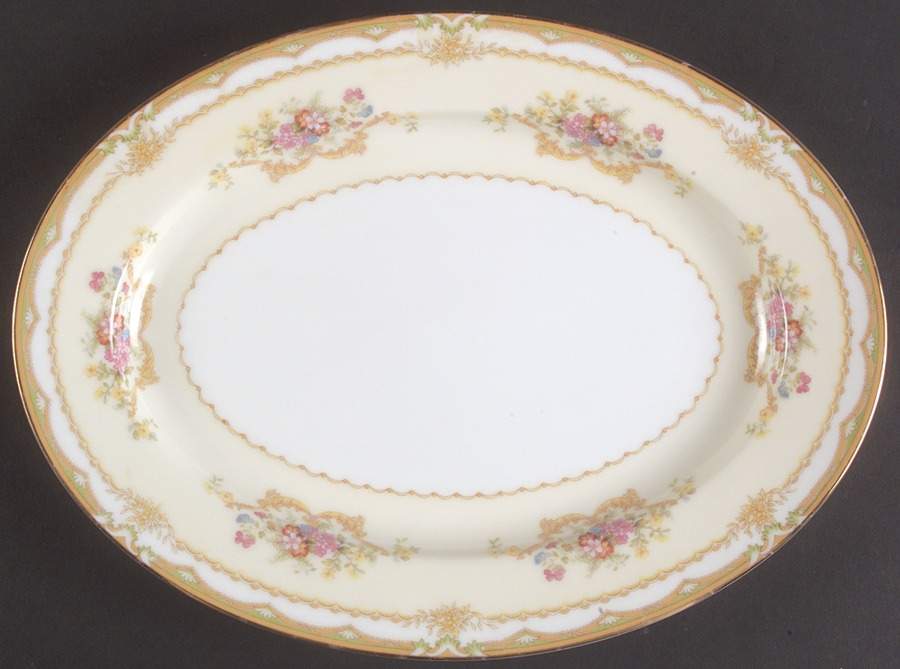Muriel 11" Oval Serving Platter by Noritake-1