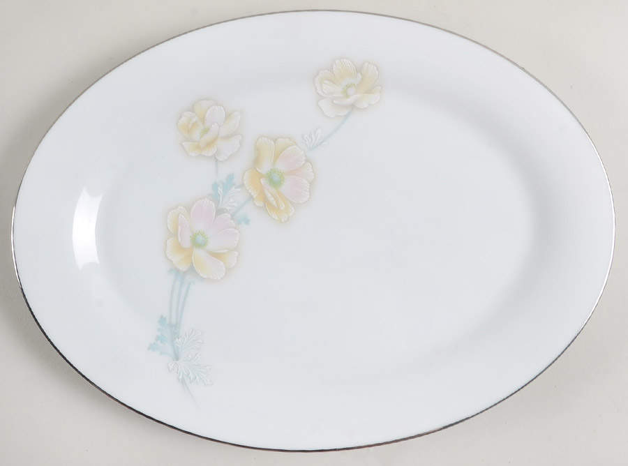 Murmur 12" Oval Serving Platter by Noritake-1