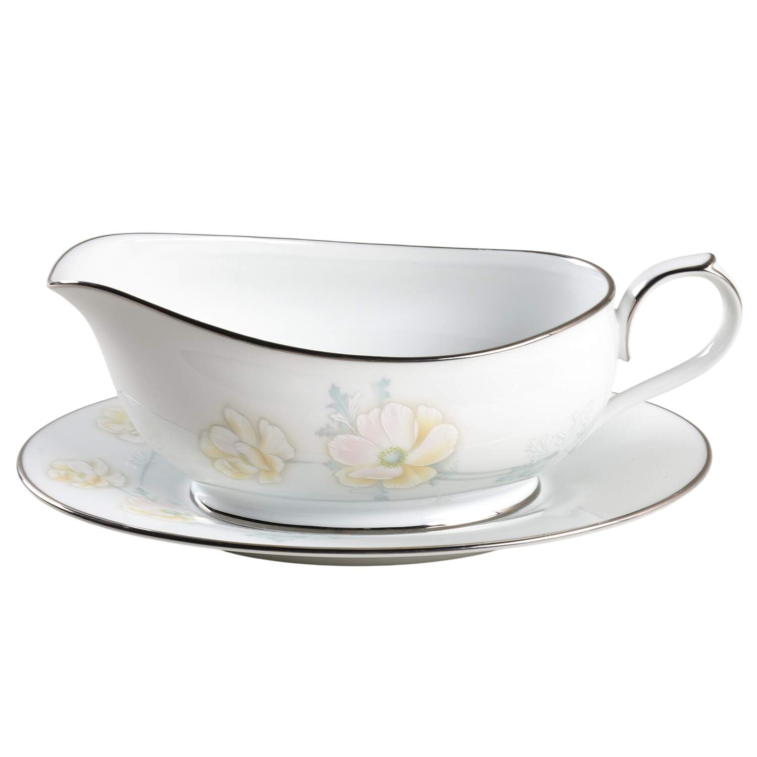 Murmur Gravy Boat & Underplate by Noritake-1
