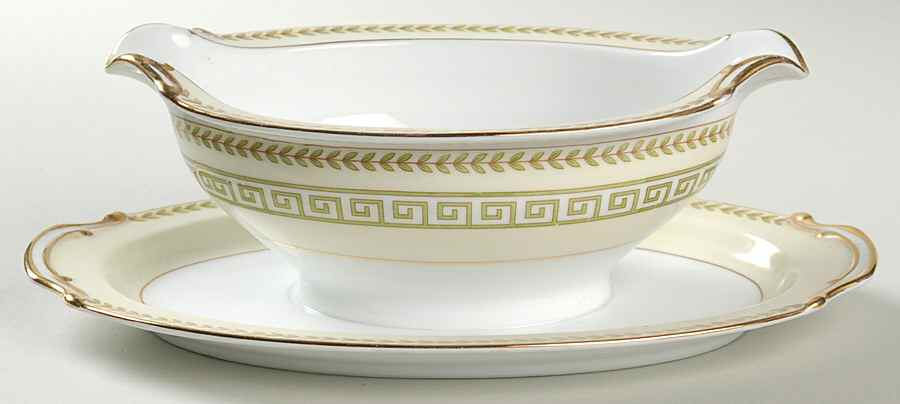 Musetta Gravy Boat with Attached Underplate by Noritake-1
