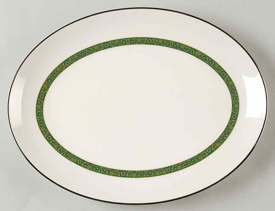 Myrta 12" Oval Serving Platter by Noritake-1