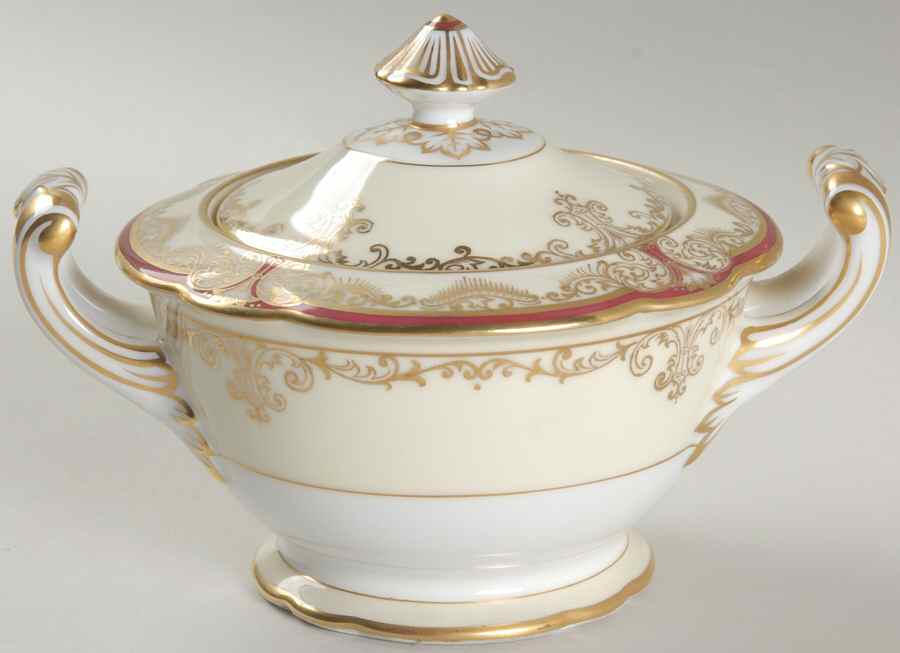 Myrtle Sugar Bowl & Lid by Noritake-1