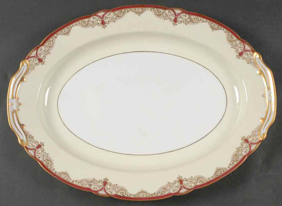 Myrtle 16" Oval Serving Platter by Noritake-1
