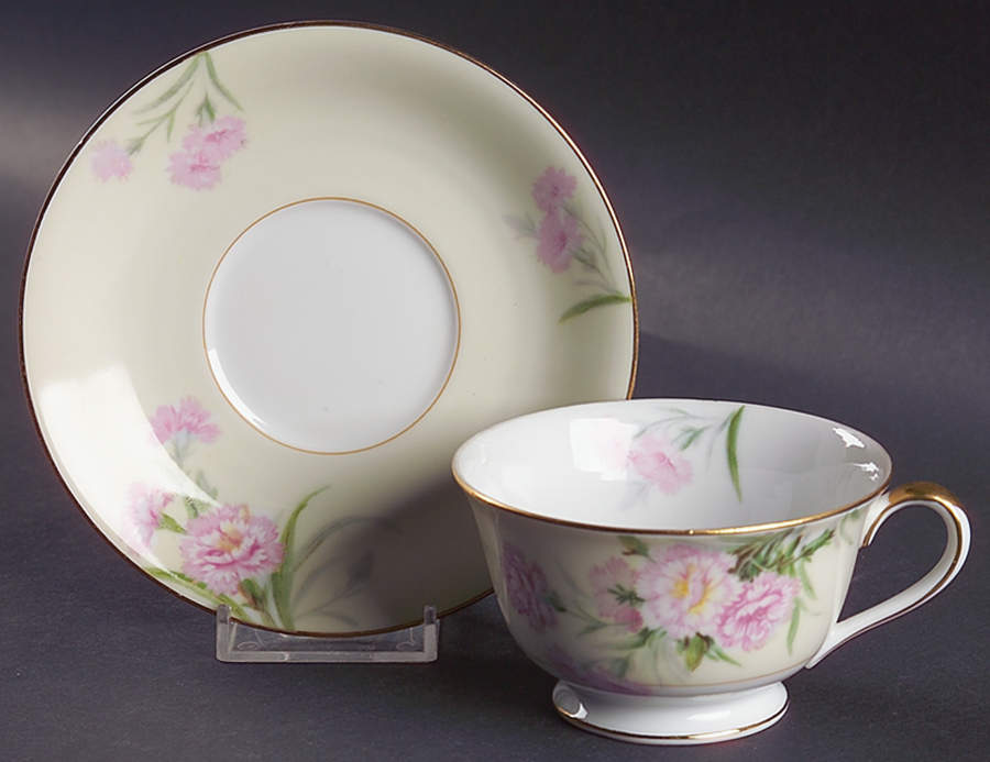Mystery #1 Footed Cup & Saucer Set by Noritake-1