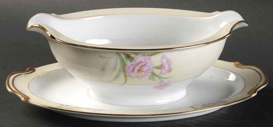 Mystery #1 Gravy Boat with Attached Underplate by Noritake-1