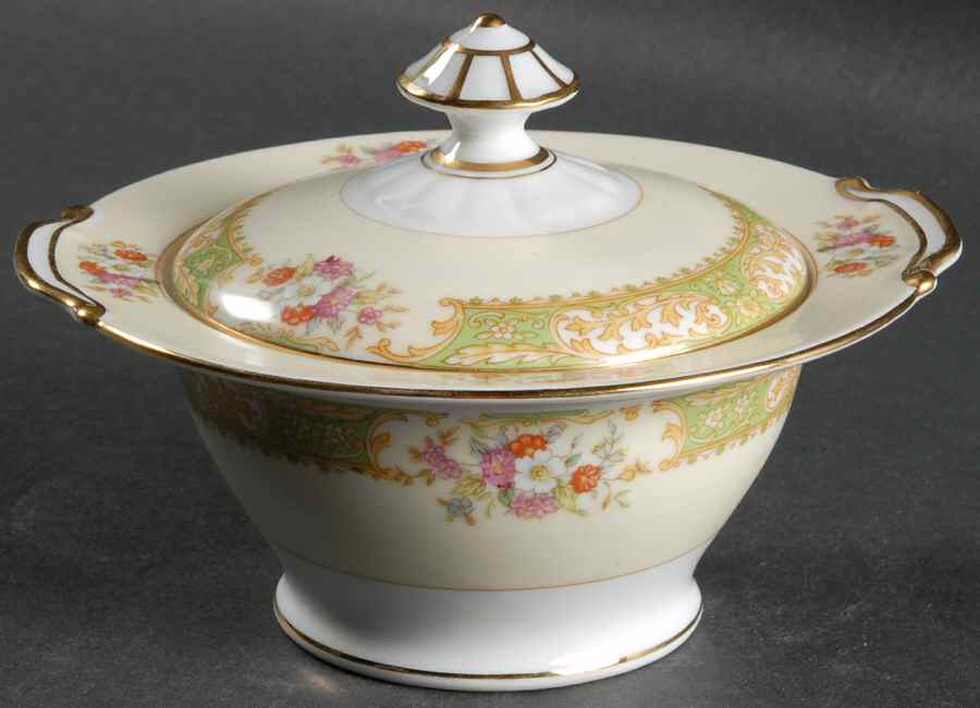Mystery #102 Sugar Bowl & Lid by Noritake-1