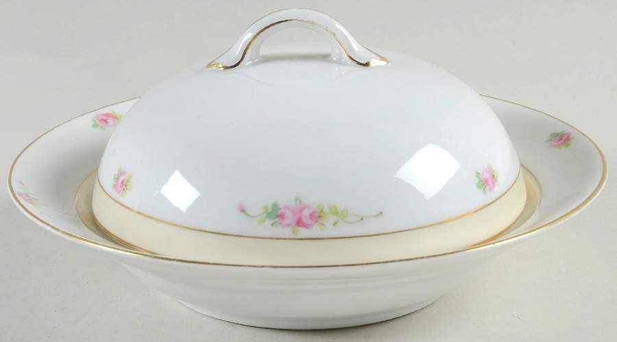 Mystery #104 Round Covered Butter by Noritake-1
