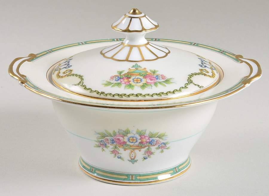 Mystery #105 Sugar Bowl & Lid by Noritake-1