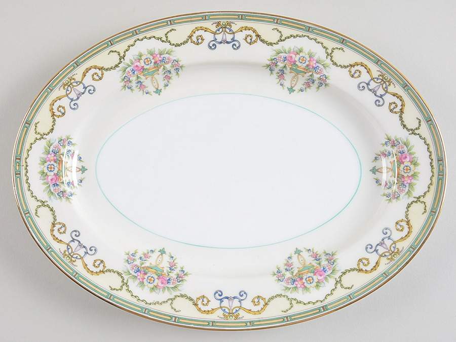 Mystery #105 11" Oval Serving Platter by Noritake-1